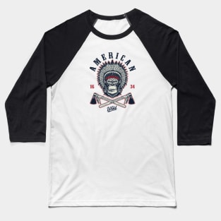 American Wild cool Design Baseball T-Shirt